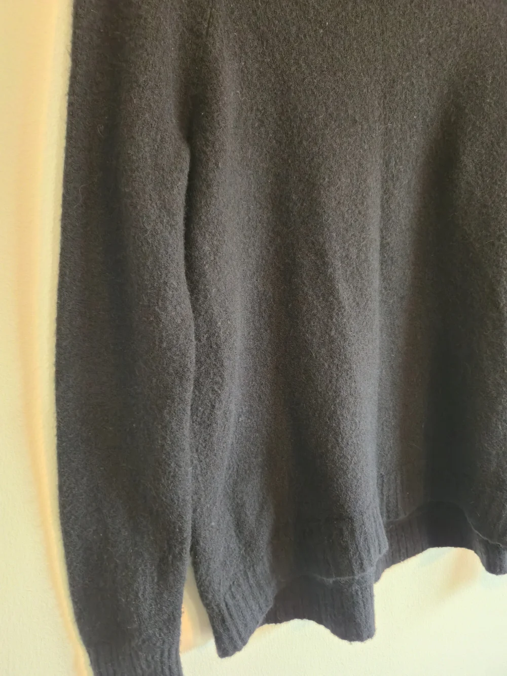 J.Crew Women's Cashmere Black Turtleneck Sweater Classic Ribbed Neck